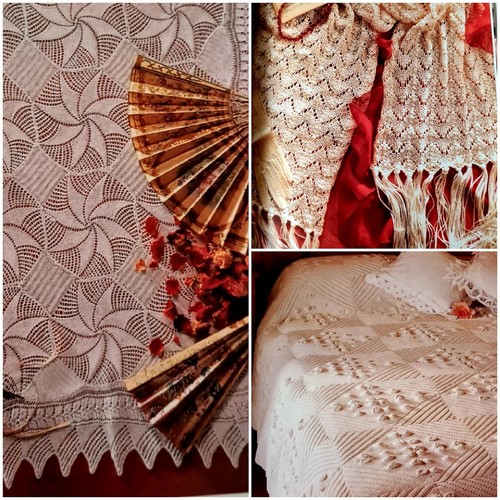 Bobble bedspread baby shawl - bobble,