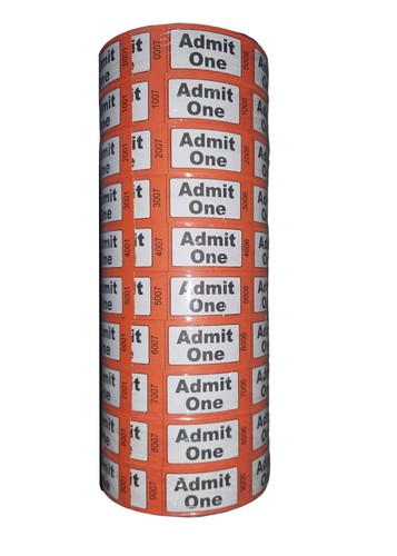 Roll tickets serial number - roll,