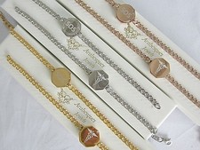 SOS BRACELET LADIES/MENS MEDICAL INFO/STAINLESS STEEL TALISMAN SILVER/ROSE/GOLD