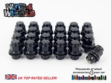 24 x Black Flat Seat OEM Alloy