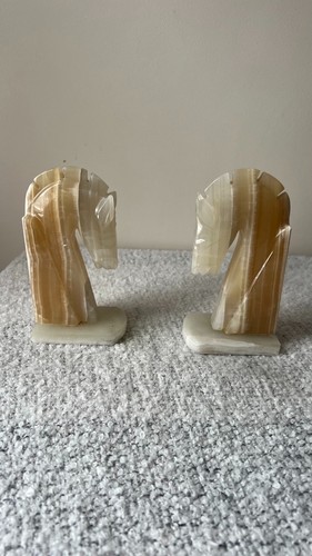 Pair onyx vintage - pair, horse