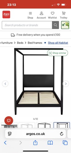 Habitat blissford black four - habitat,