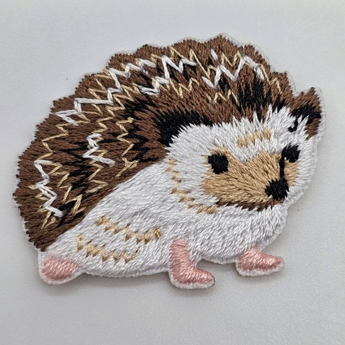 Hedgehog embroidered patch - embroidered,
