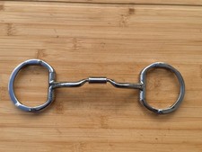 MYLER SS Eggbutt w Hooks Low Port Comfort Snaffle English Horse Bit ~ MB04 ~ 5.5