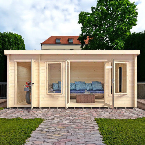19mm summer house with - house, side