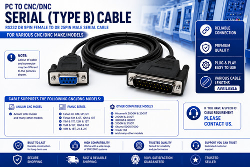 Cable type rs232 - type, b