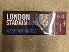 West Ham United FC Street Sign