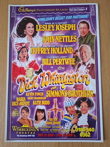 1997 wimbledon panto flyer - wimbledon,