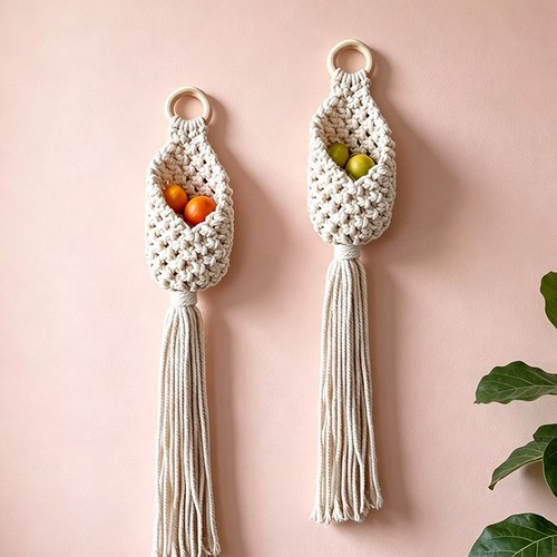 Handmade woven cotton rope - woven,