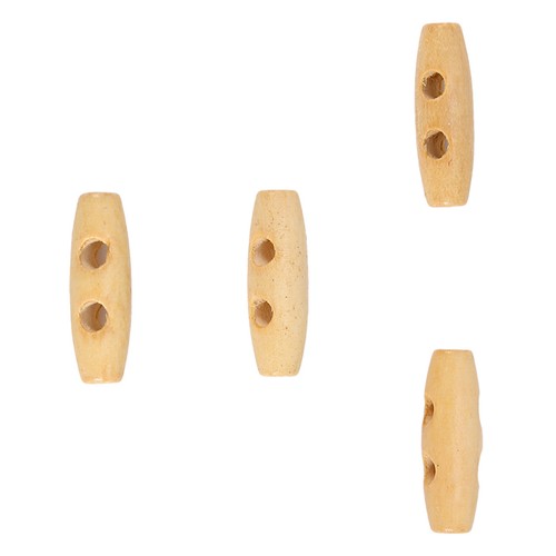 50pcs button wooden holes - button,