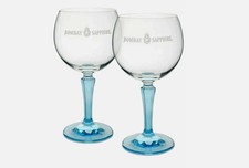 2x Bombay Sapphire Balloon Gin Glass Bowl Goblet Blue Stem 62cl 620ml BRAND NEW
