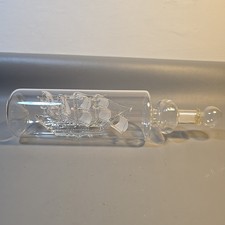 Glass Galleon Sailing Ship In