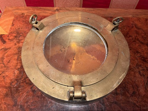 Vintage brass porthole - brass,