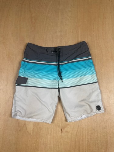Neill gray aqua - o', striped