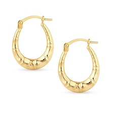 9ct yellow gold bamboo pattern - 9ct,