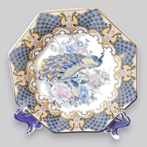 Large japanese peacock - large, plate