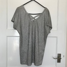 Peacocks Silver Sparkly Top