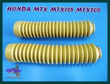 Fit Honda MTX125 MTX200 Yellow Front Fork Boot Rubber & Belt Strap  #ma6164#