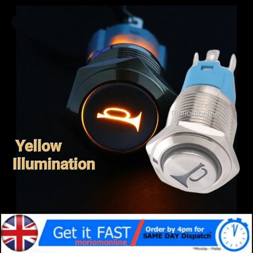 Yellow 16mm led light - yellow,
