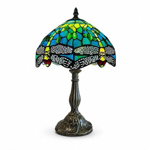 Green dragonfly tiffany - green, table