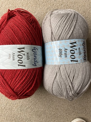 Wendy with wool aran knitting - aran,