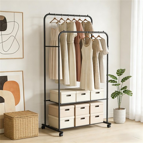 Rolling double rod - double, clothing