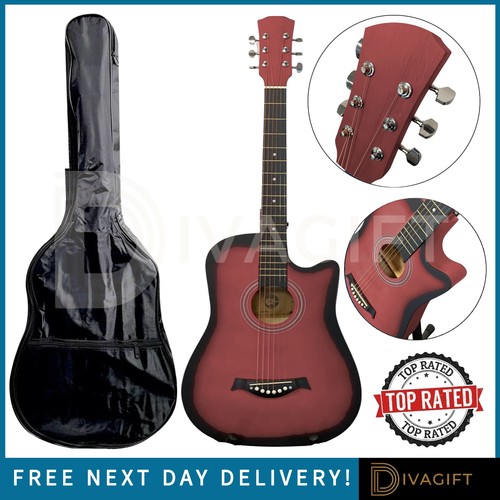 Coffee brown acoustic guitar - brown,