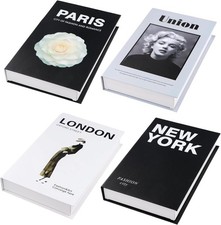 4 PCS Decorative Books for