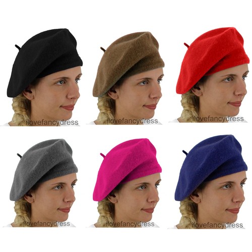 Beret red blue pink grey - pink,