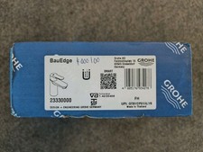 GROHE BauEdge Single Lever Mono Basin Mixer Tap 23330000 Chrome with Flexi Hoses