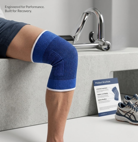 Elasticated knee support - elasticated,