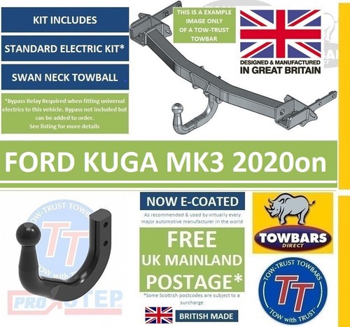 Swan neck towbar for ford - neck,