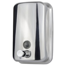  SOAP DISPENSER | Vertical | Wall Mounted | Chrome Stainless Steel