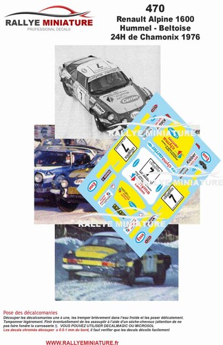 Decals ref 0470 - ref, alpine