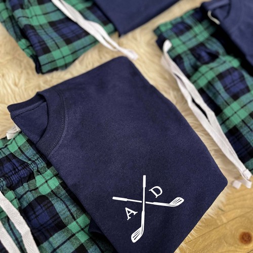 Personalised mens golf pyjamas - personalised,