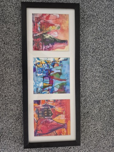 Framed bottle kiln artwork - bottle,