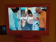 Acoustic Solutions LCDW19HDP Pink 19" TV, Built-in Freeview, HDMI No Remote