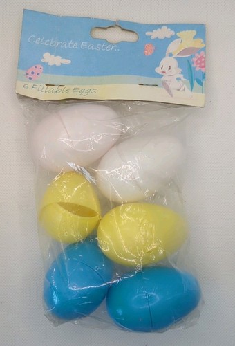 Fillable eggs plastic easter - 6,