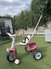 Pink And White SMOBY Be move Trike Push Along And Self Pedal