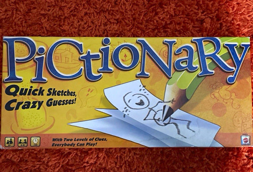 Mattel pictionary board game - pictionary,