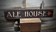Ale House Pub Brewery Sign -