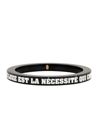 Chanel black resin bangle - chanel,