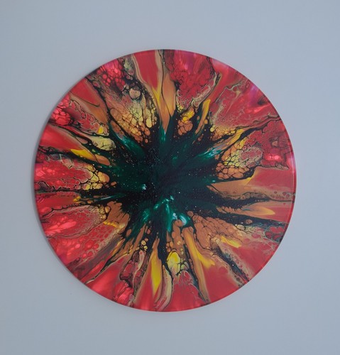 Handmade painting fluid art - handmade,