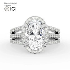 Oval Diamond Engagement Ring