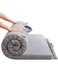 MAXYOYO Foldable Camping Mattress Hypoallergenic Fabric (Grey, 90x190cm)