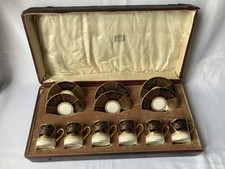 Harrods ,Rare Boxed Set 6 Cups /Saucers ,Soho Pottery , Ambassador Ware ,1930s