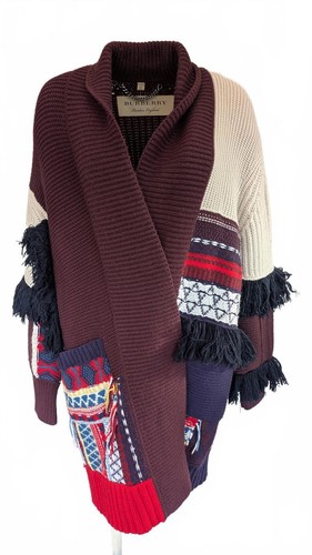 Burberry fringed patchwork - burberry,