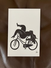 Cycling Woman by Piet Parra