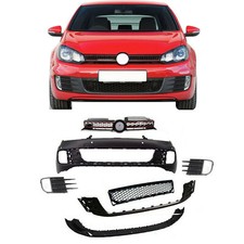 VW Golf Mk6 GTI 2009-2012 Front Bumper With PDC Primed Complete With Grilles