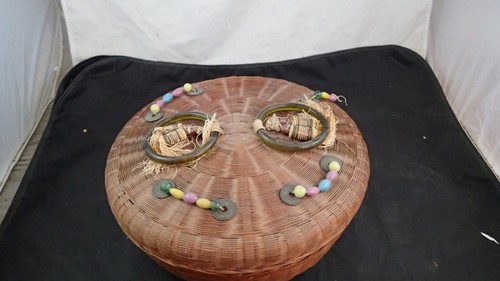 Antique chinese sewing basket - sewing,